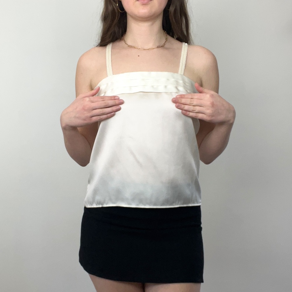 Vintage Y2K Cream Tank Top 🤍